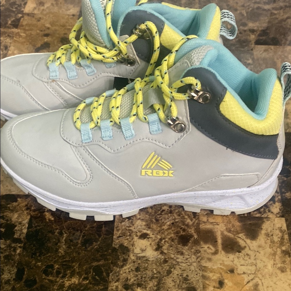 Kids Shoes - Gray and Yellow